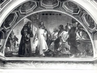 Leonardo da Vinci (1452-1519) in compagnia di Ludovico Sforza (1452-1508), dalla Galleria Galileo